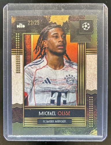 Michael Olise 2025 Topps Deco UEFA Orange /25