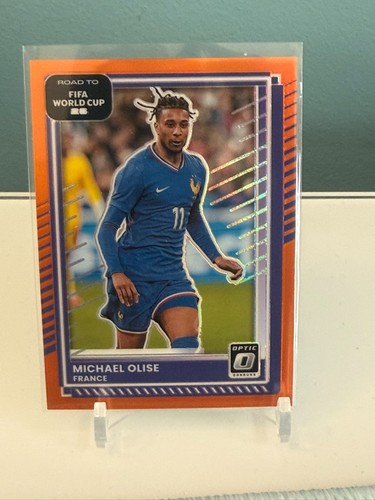 Michael Olise 2025 Panini Donruss Road to FIFA World Cup Optic Orange Prizm /99