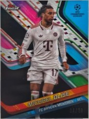 Michael Olise 2025 Topps Finest Black Prizm /10