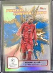Michael Olise 2024 Topps Finest Blue-Gold
