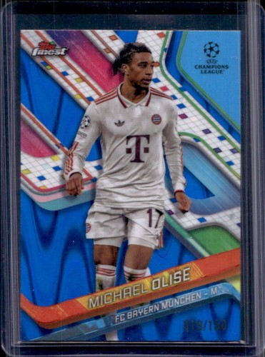 Michael Olise 2024 Topps Finest Blue Raywave /150