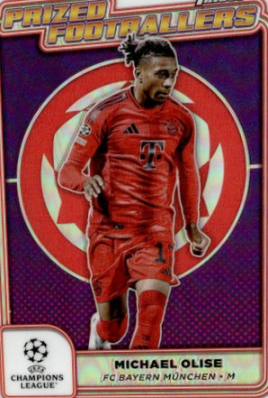 Michael Olise 2025 Topps Finest UEFA Champions League PF-12