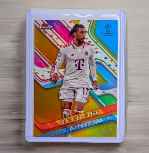 Michael Olise 2024 Topps Finest Gold Refractor /50