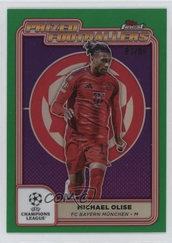 Michael Olise 2024 Topps Finest Green Refractor /99