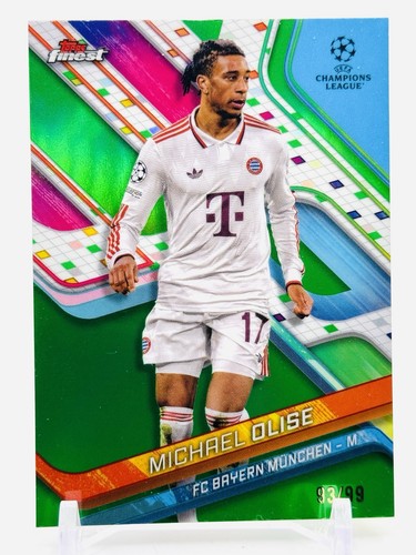 Michael Olise 2024 Topps Finest Green Refractor /99
