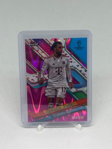Michael Olise 2024 Topps Finest Pink Lava /250