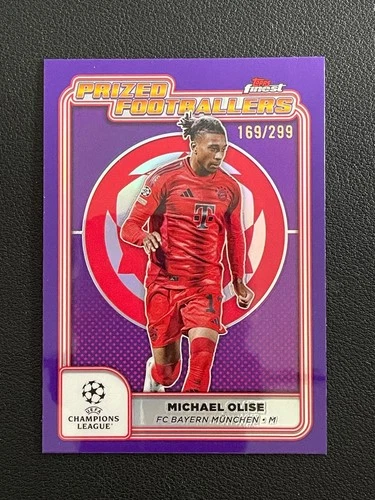 Michael Olise 2024 Topps Finest Purple /299