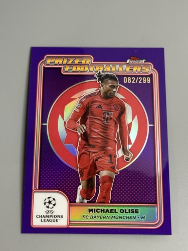 Michael Olise 2024 Topps Finest Purple /299
