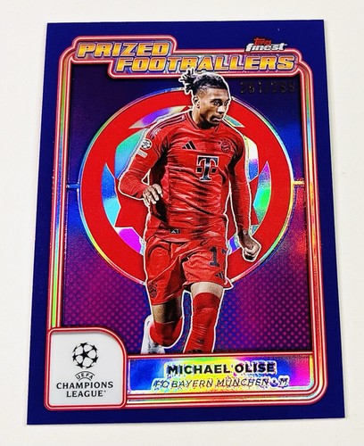 Michael Olise 2024 Topps Finest Purple Refractor /299