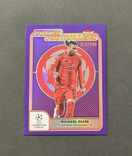 Michael Olise 2024 Topps Finest UEFA /299