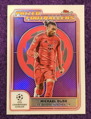 Michael Olise 2024 Topps Finest UEFA
