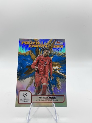 Michael Olise 2024 Topps Finest UEFA Blue Gold