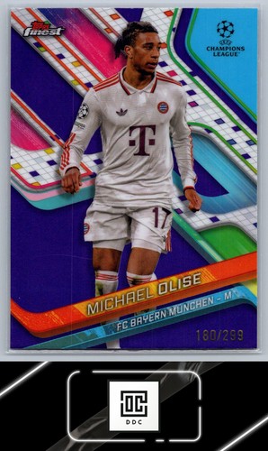Michael Olise 2024 Panini Finest Viola Rifrattore /299