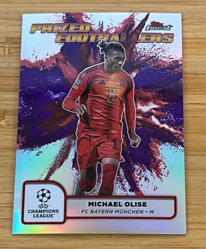 Michael Olise 2024 Topps Finest Viola Rosso
