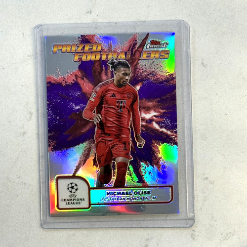 Michael Olise 2024 Topps Finest Viola Rosso Fusion