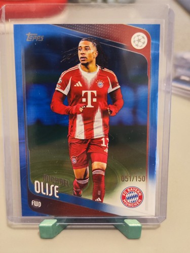 Michael Olise 2025 Topps Flagship Blue Wave /150