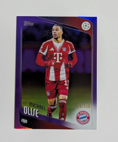 Michael Olise 2025 Topps Flagship Violet /250