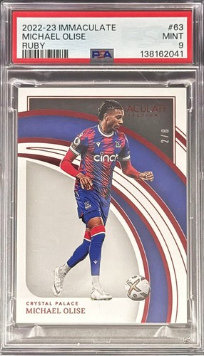 Michael Olise 2022 Panini Fútbol Inmaculado Rubí /8