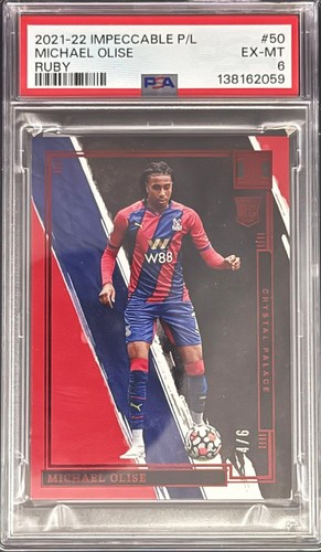 Michael Olise 2021 Panini Impeccabile Ruby /6