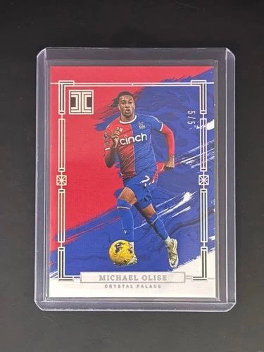 Michael Olise 2023 Panini Impeccable Ruby & Silver /5