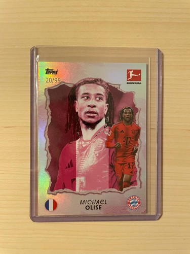 Michael Olise 2024 Topps International Stars Pink Refractor /99
