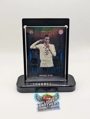 Michael Olise 2024 Topps Merlin Chrome Blue Refractor /150