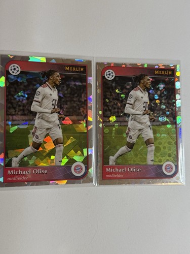 Michael Olise 2024 Topps Merlin Chrome Cracked Ice