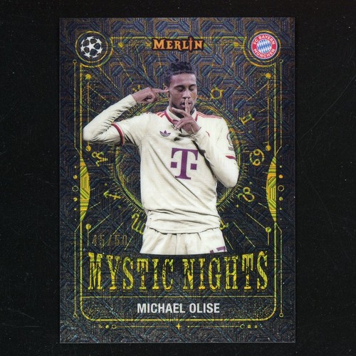 Michael Olise 2025 Topps Merlin Chrome Gold Mojo /50