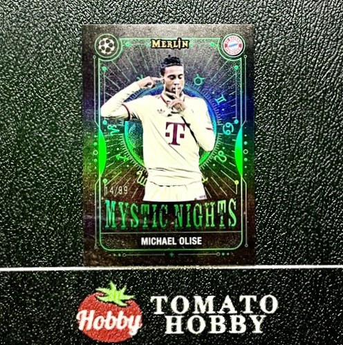 Michael Olise 2024 Topps Merlin Chrome Green Refractor /99
