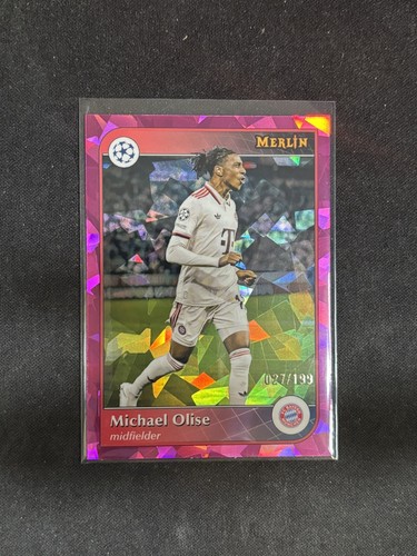 Michael Olise 2024 Topps Merlin Chrome Pink Atomic /199