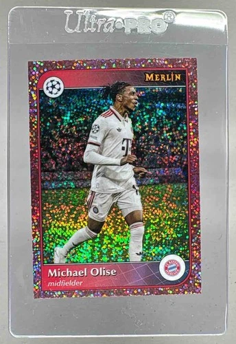 Michael Olise 2024 Topps Merlin Chrome Pink Shimmer /250