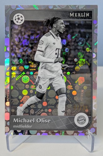 Michael Olise 2025 Panini Merlin Chrome Refractor /35