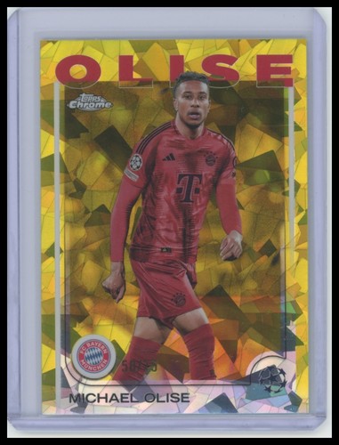 Michael Olise 2024 Topps Merlin Chrome Sapphire Yellow /75