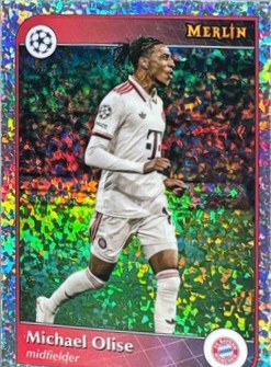 Michael Olise 2024 Topps Merlin Chrome UEFA Speckle Refractor