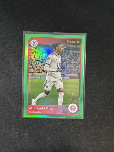 Michael Olise 2024 Topps Merlin Chrome Verde Refractor /99