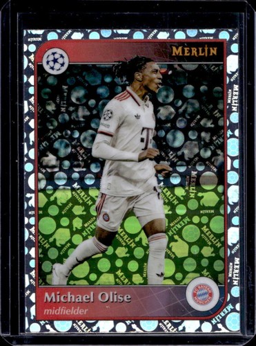 Michael Olise 2024 Topps Merlin Chrome Vintage Refractor #48