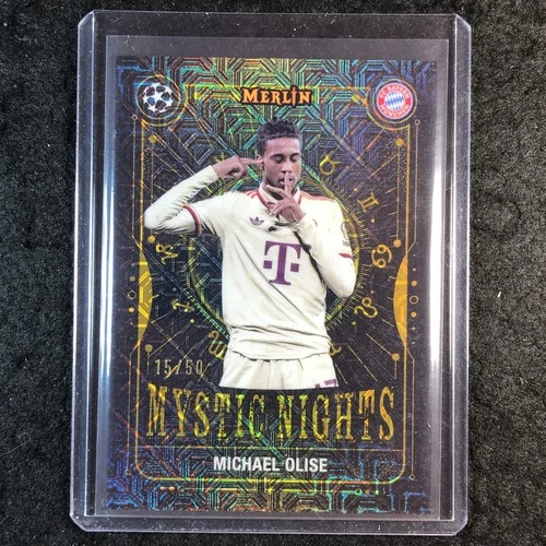 Michael Olise 2024 Panini Merlin UEFA Club Comp Gold Mojo /50