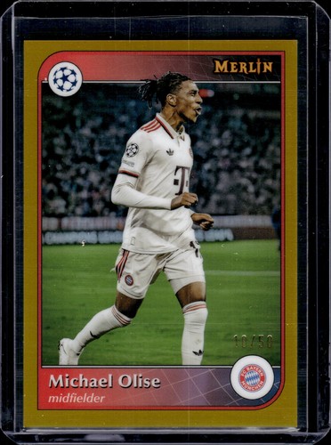 Michael Olise 2024 Panini Merlin UEFA Club Competizioni Gold /50