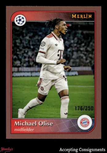 Michael Olise 2024 Panini Merlin UEFA Club Competizioni Oro Rosa /250