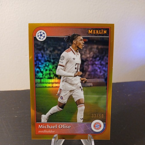 Michael Olise 2024 Panini Merlin UEFA Club Competizioni True Gold /50