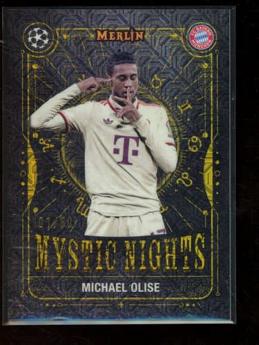 Michael Olise 2025 Topps Merlin UEFA Gold Mojo /50