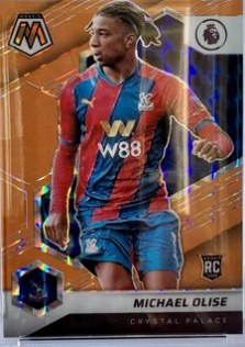 Michael Olise 2021 Panini Mosaic Fluorescent Orange Prizm