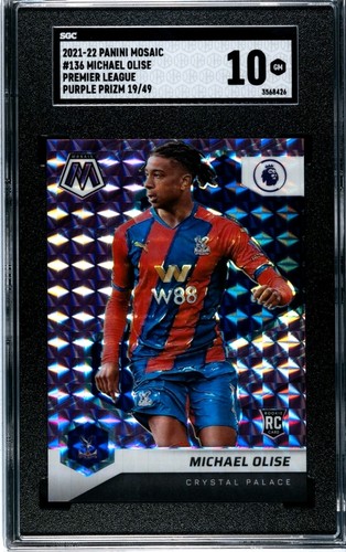 Michael Olise 2021 Panini Mosaic Purple Mosaic /49
