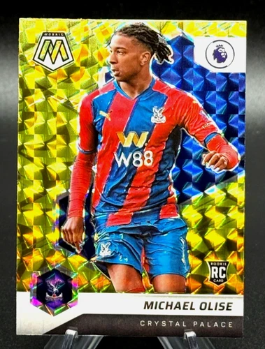 Michael Olise 2022 Panini Mosaic Reactive Gold Prizm