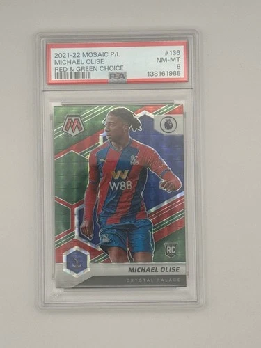 Michael Olise 2021 Panini Mosaic Red & Green Choice
