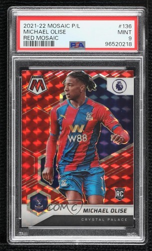 Michael Olise 2021 Panini Mosaic Red Prizm #136