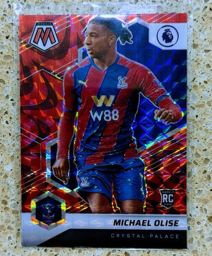 Michael Olise 2021 Panini Mosaic Red Reactive Prizm /136