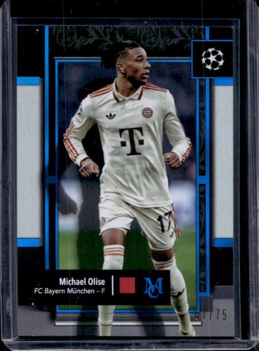 Michael Olise 2024 Topps Museum Zaffiro /75