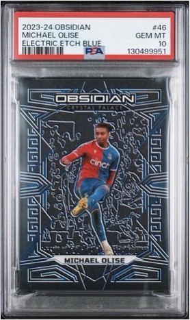 Michael Olise 2023 Panini Obsidian Blue /20