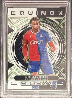 Michael Olise 2023 Panini Obsidian Electric Etch Green /5